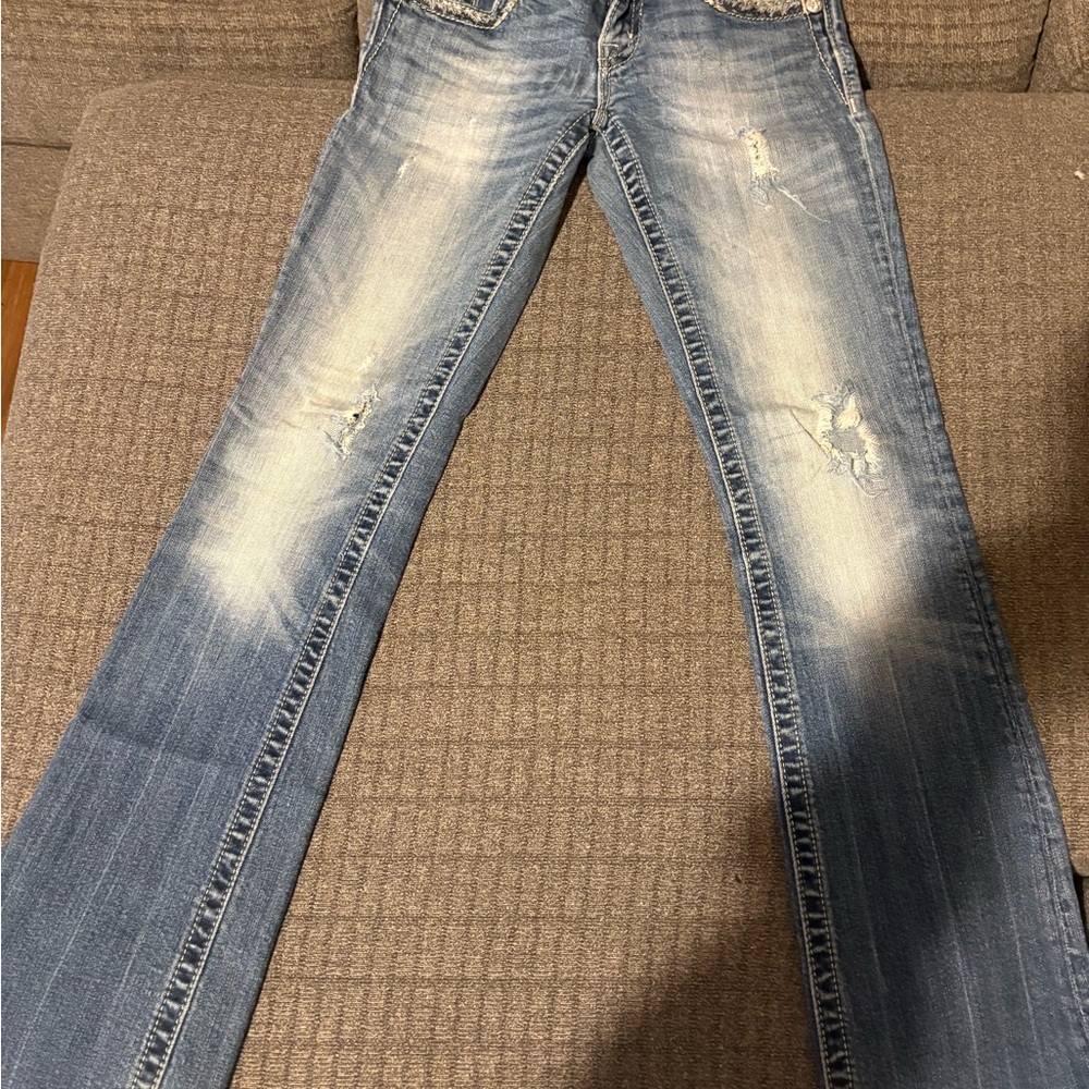 Miss Me Light Blue Boot Cut Jeans